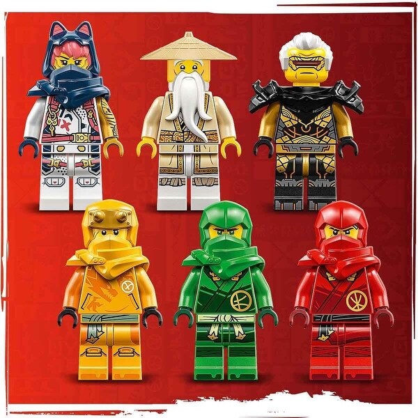 アドバタイジング。フィギュア。 Ninjago Dragons Rising 1739 Building Toy Pieces Set, 6 Minifigures